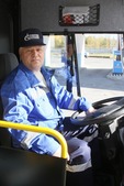 Сергей Евпак, участник автопробега "Газ в моторы!", водитель ООО «Газпром трансгаз Сургут» рад что управляет новым, экологически-чистым транспортом