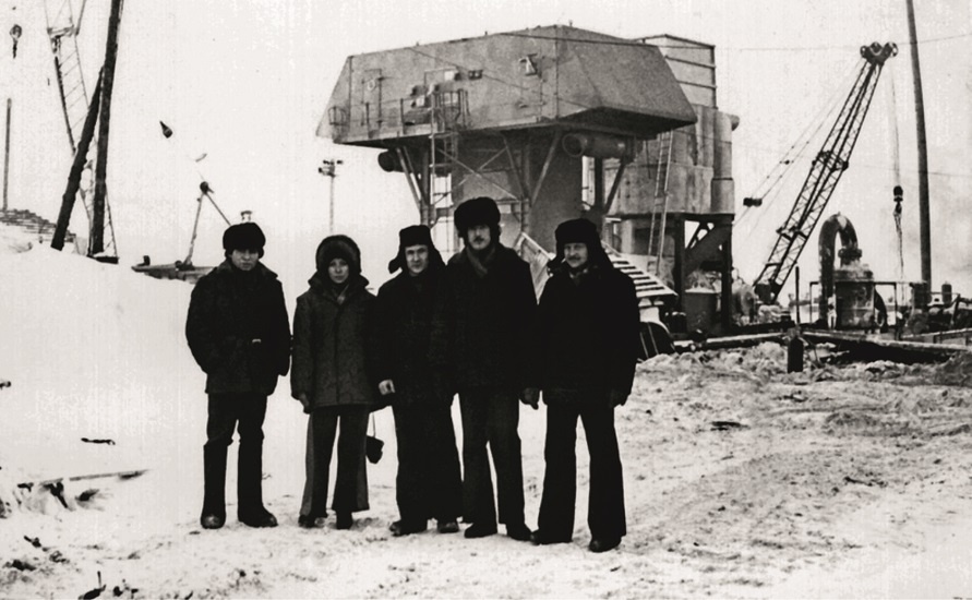 Строители КС-6 Самсоновского ЛПУ. 1979 год. (Фото из архива ООО "Газпром трансгаз Сургут")