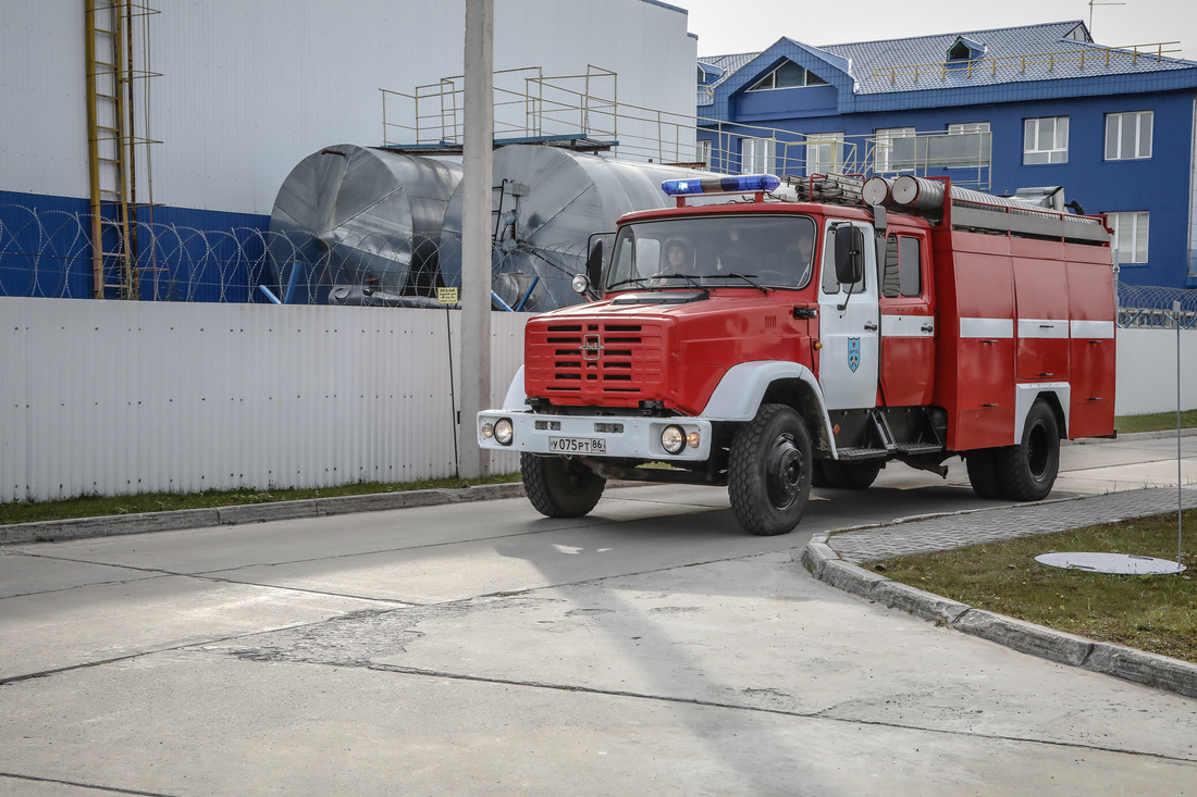 На место тренировки прибыл пожарный наряд (Фото: Оксана Платоненко)