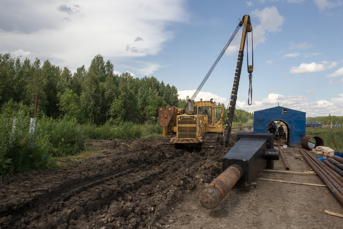 Защитный футляр газопровода будет увеличен, что скажется на безопасности транспортировки голубого топлива (Фото — Тюменское ЛПУМГ)
