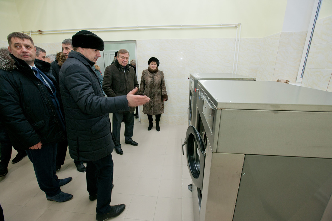 В Банно-прачечном комплексе установлены современные и экономичные стиральные машины (Фото — Оксана Платоненко)