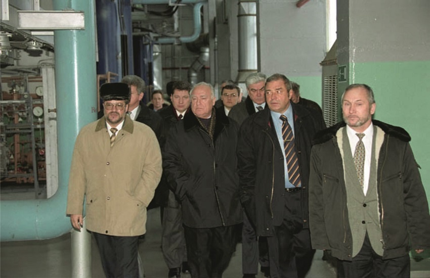 Визит В.С. Черномырдина на ЗСК. 2002 год. (Фото из архива ООО "Газпром трансгаз Сургут")