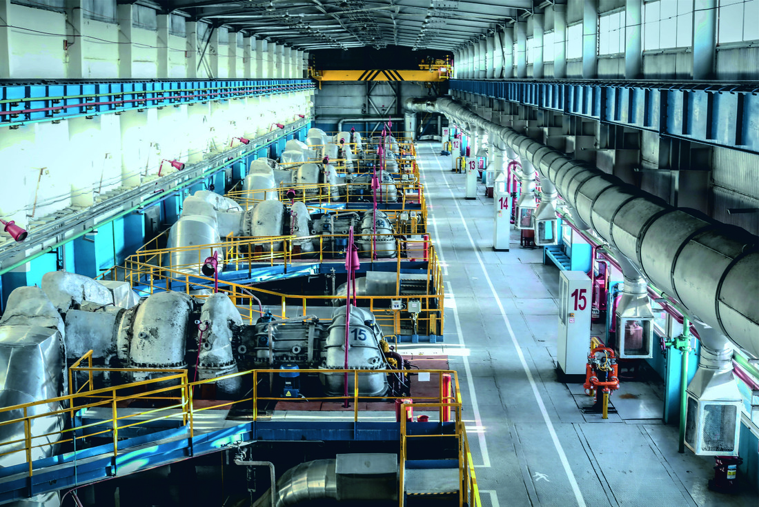Машинный зал цеха с ГТК-10-4 (Фото из архива ООО "Газпром трансгаз Сургут")