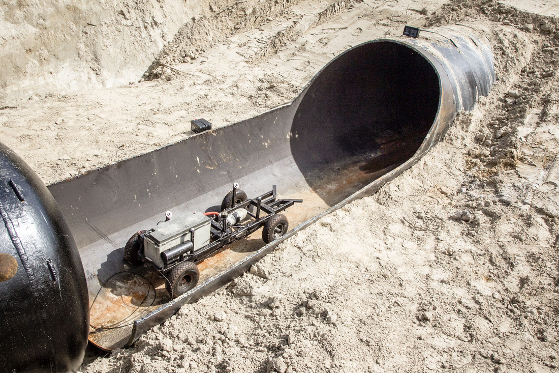 Диагностический снаряд исследует 100 км магистрального газопровода (Фото — Оксана Платоненко)